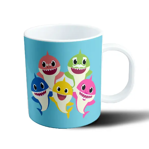 Taza de Plástico Baby Shark Familia Completa