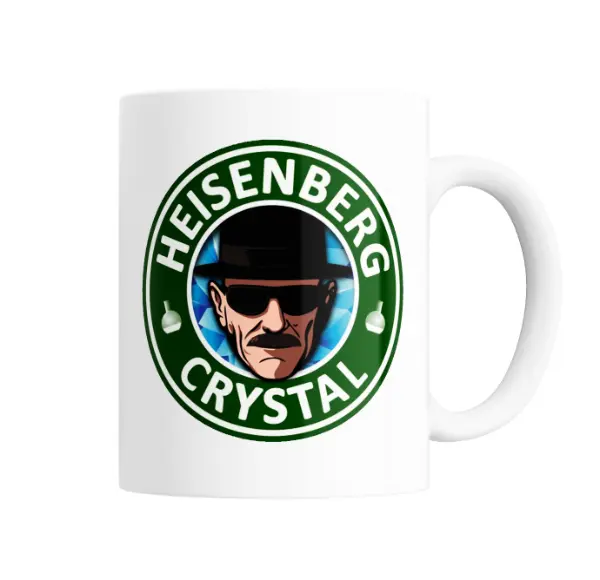 Taza de Cerámica Breaking Bad Heisenberg Crystal Starbucks