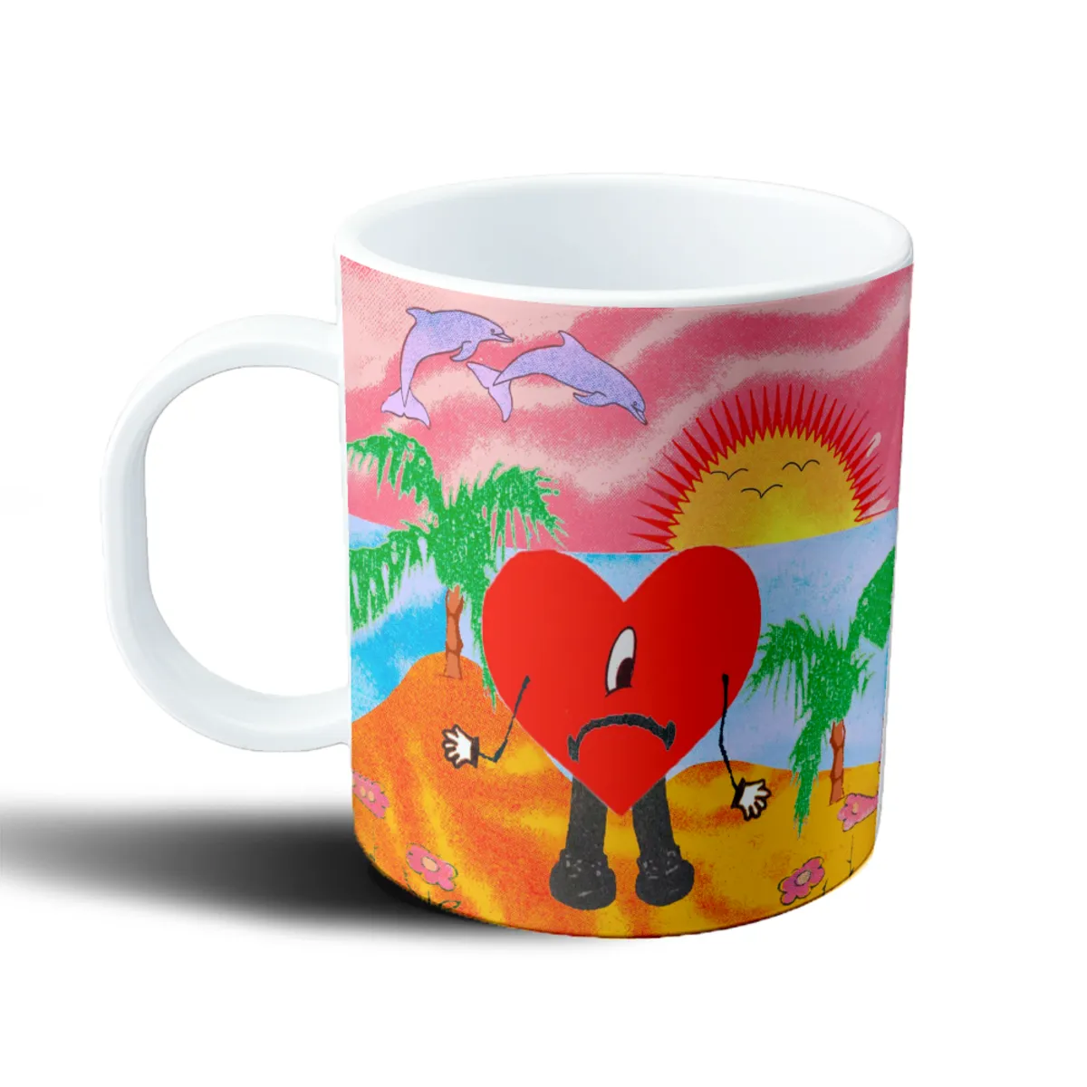 Taza de Plástico Bad Bunny Un Verano Sin Ti Corazón Triste - vista 2