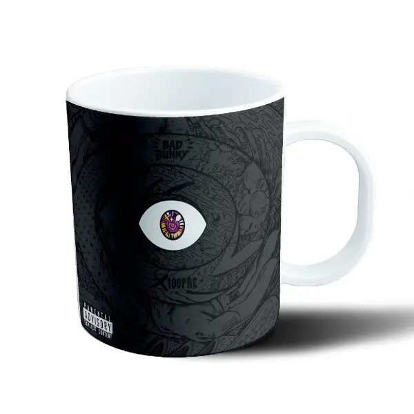 Taza de Plástico Bad Bunny Ojo Psicodélico