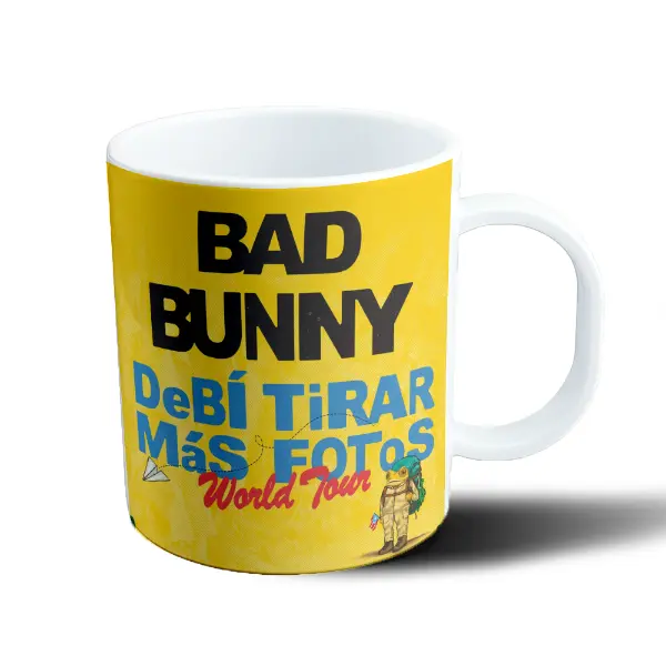Taza de Plástico Bad Bunny Debí Tirar Más Fotos World Tour