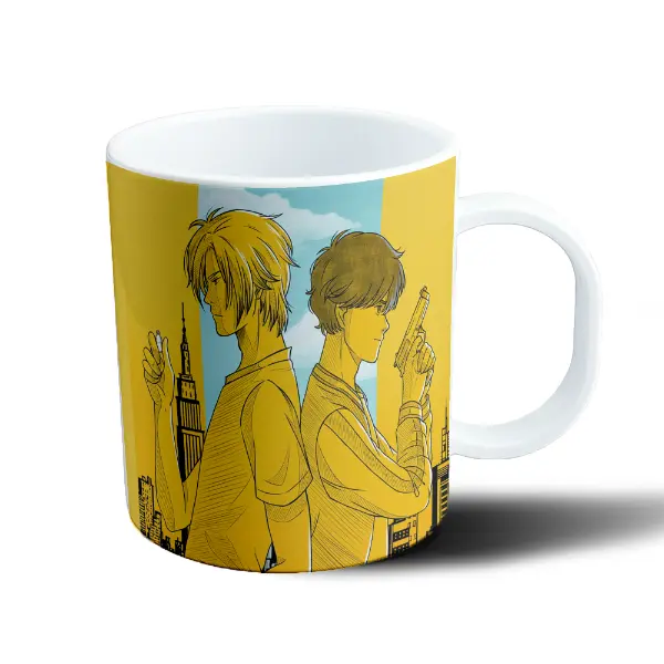 Taza de Plástico Banana Fish Ash y Eiji