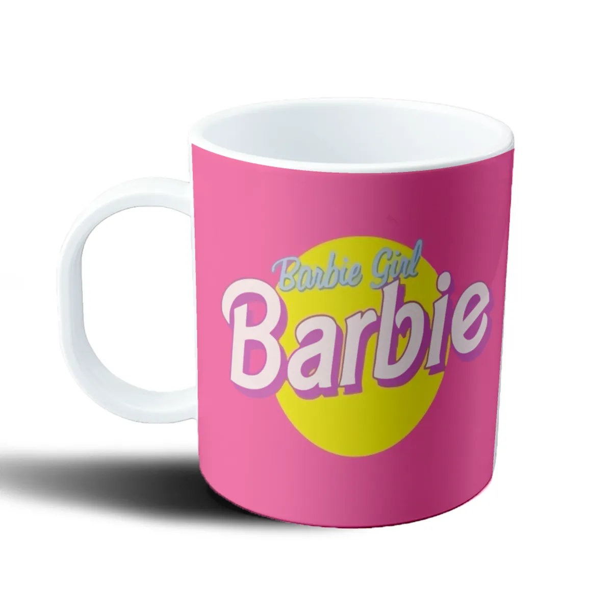 Taza de Plástico Barbie Girl Logo Rosa - vista 2