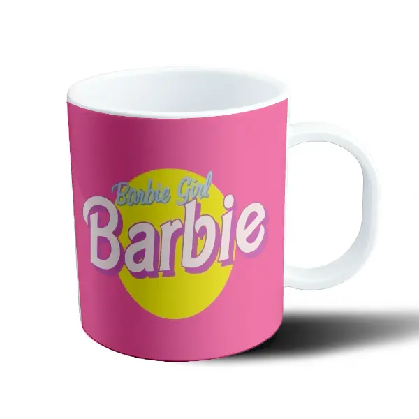 Taza de Plástico Barbie Girl Logo Rosa