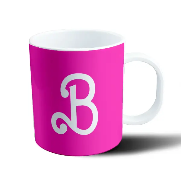 Taza de Plástico Barbie Logo Rosa