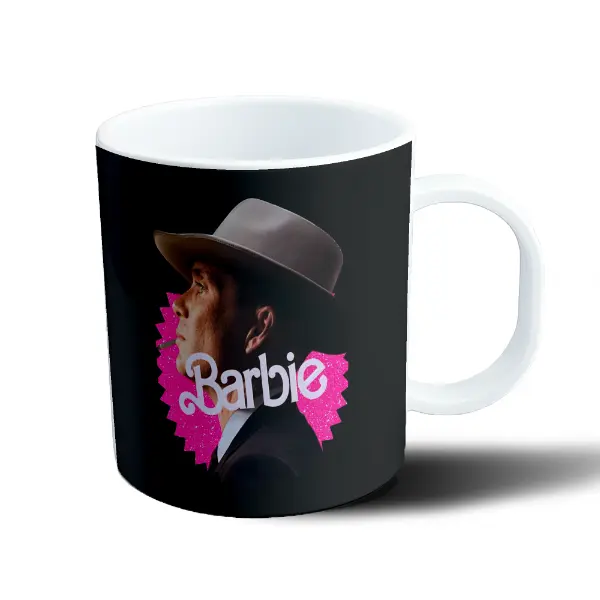 Taza de Plástico Barbie Hombre de Sombrero y Cigarrillo