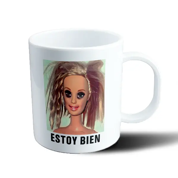 Taza de Plástico Barbie Estoy Bien