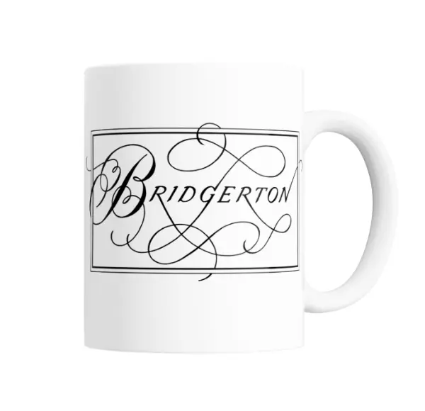 Taza de Cerámica Bridgerton Logo Elegante