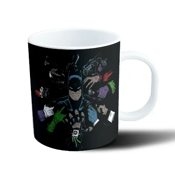 Taza de Plástico Batman y Villanos Armados