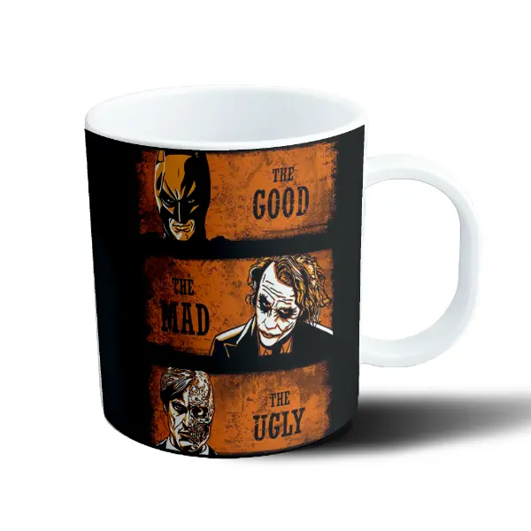 Taza de Plástico Batman The Good The Mad The Ugly
