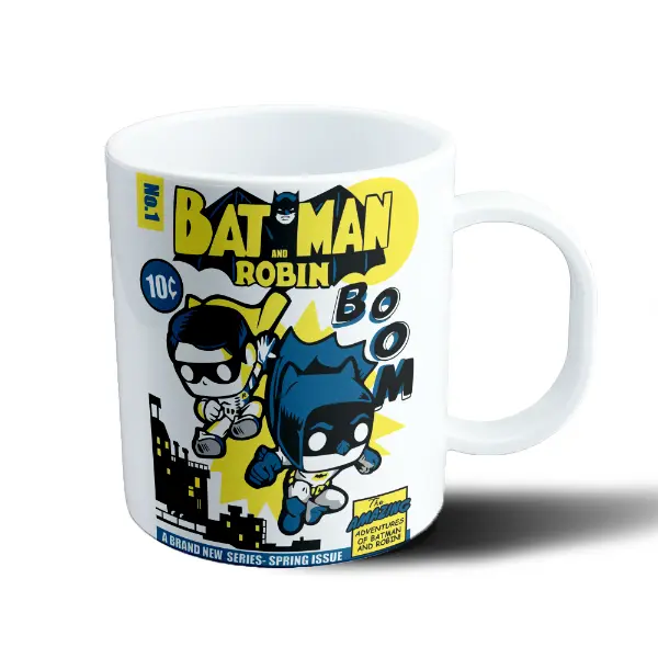Taza de Plástico Batman y Robin Funko Pop Comic