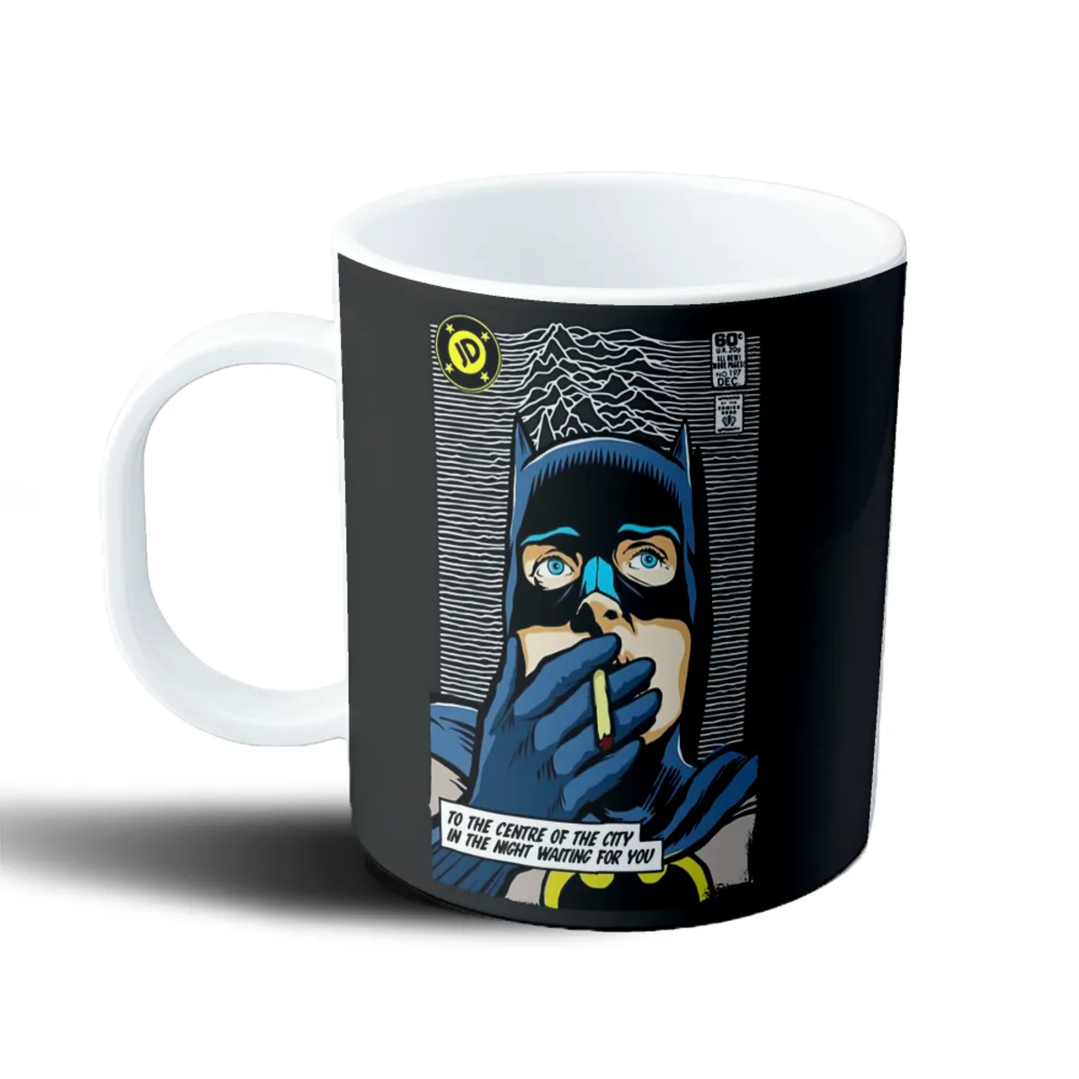 Taza de Plástico Batman Parodia Unknown Pleasures - vista 2