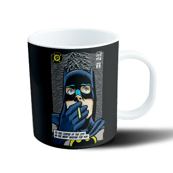 Taza de Plástico Batman Parodia Unknown Pleasures
