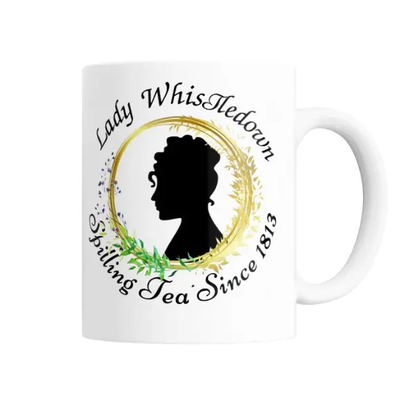 Taza de Cerámica Bridgerton Lady Whistledown Spilling Tea