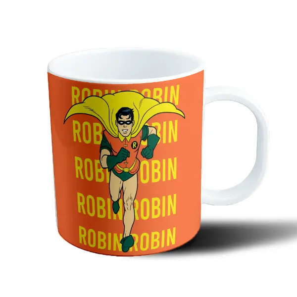 Taza de Plástico Batman Robin Retro
