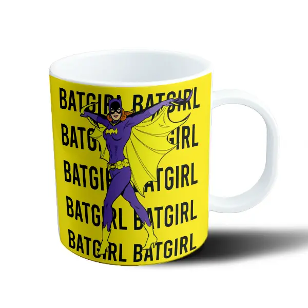 Taza de Plástico Batman Batgirl Retro