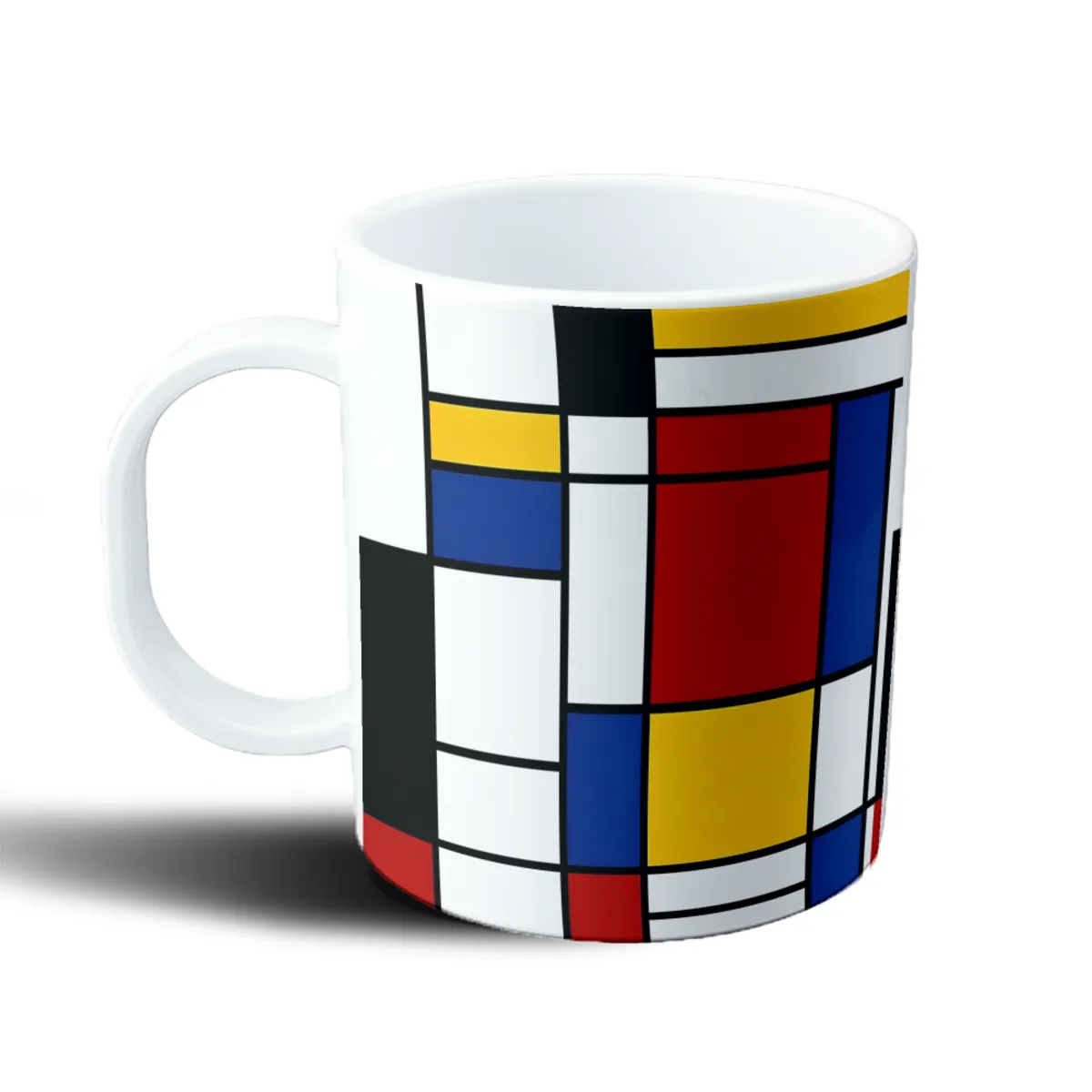 Taza de Plástico Bauhaus Composición Geométrica - vista 2