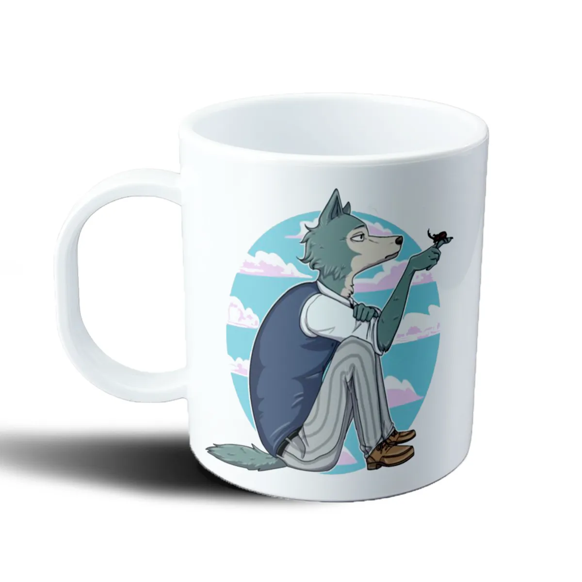 Taza de Plástico Beastars Legoshi con Flor - vista 2