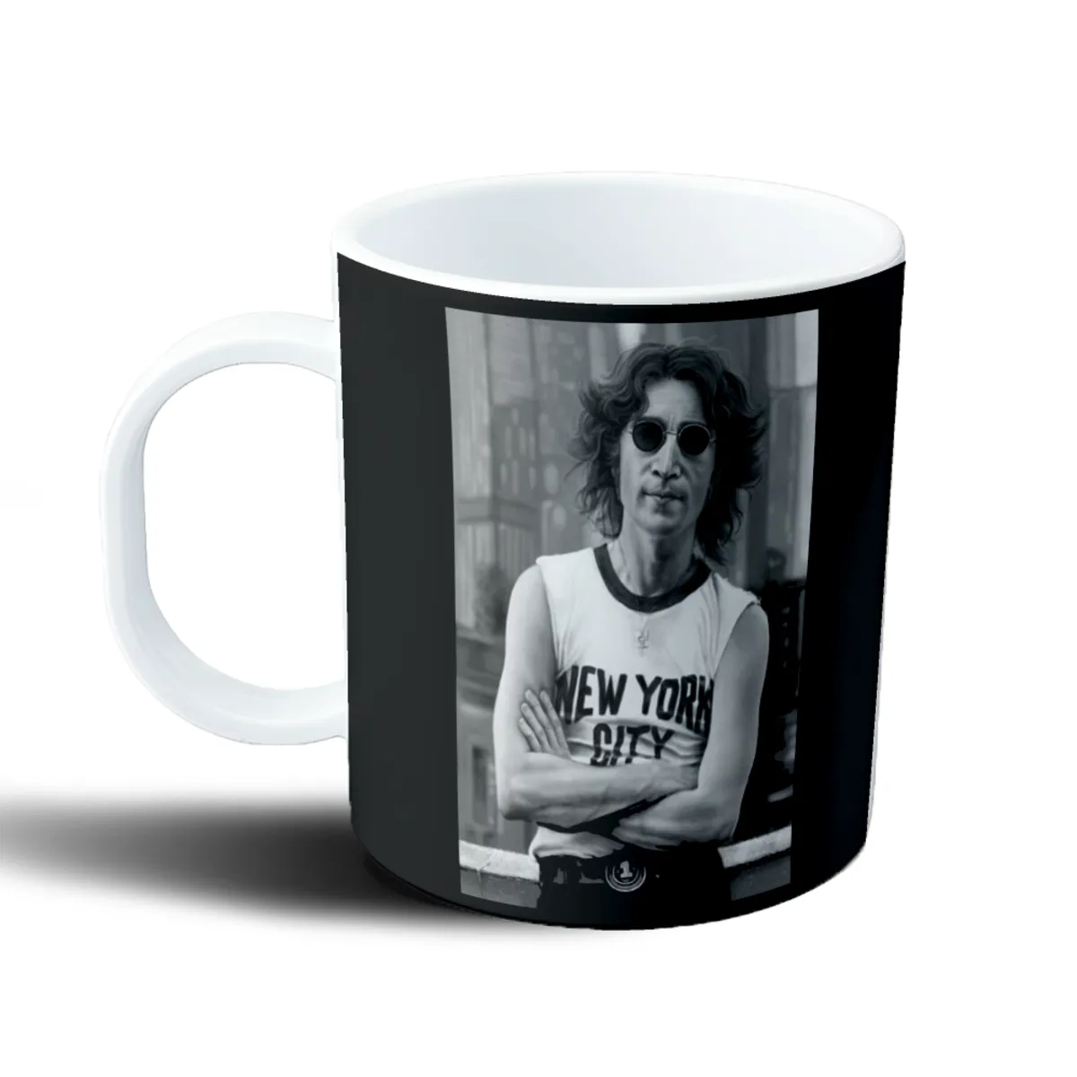 Taza de Plástico The Beatles Retrato New York City - vista 2