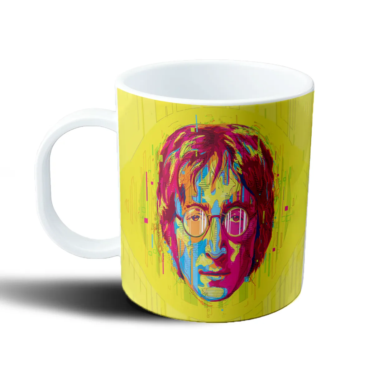 Taza de Plástico The Beatles Retrato Pop Art - vista 2
