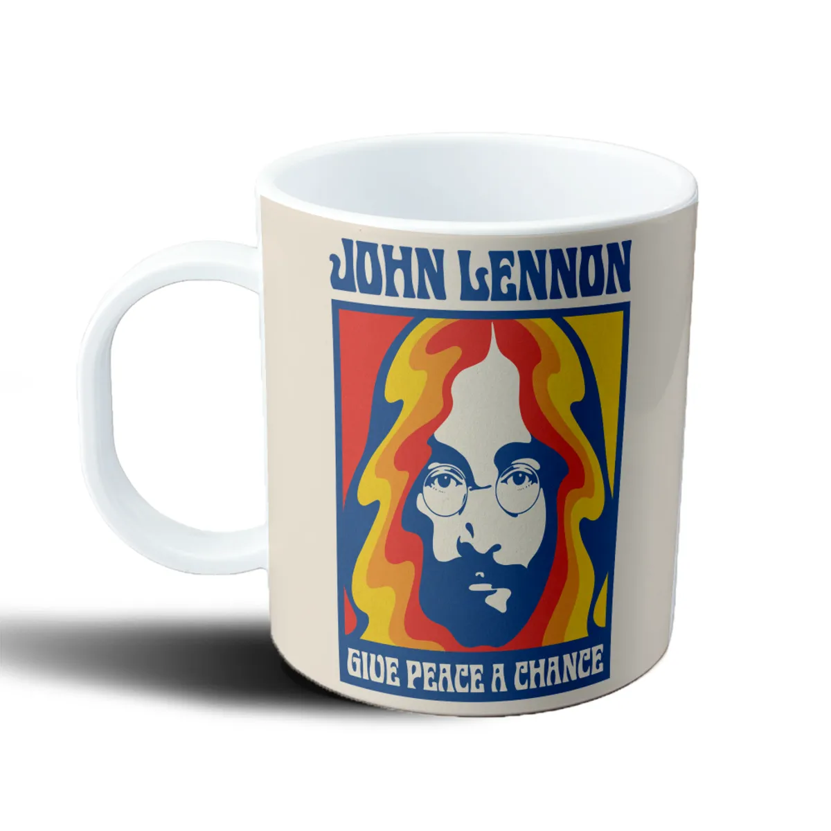 Taza de Plástico The Beatles John Lennon Give Peace a Chance - vista 2