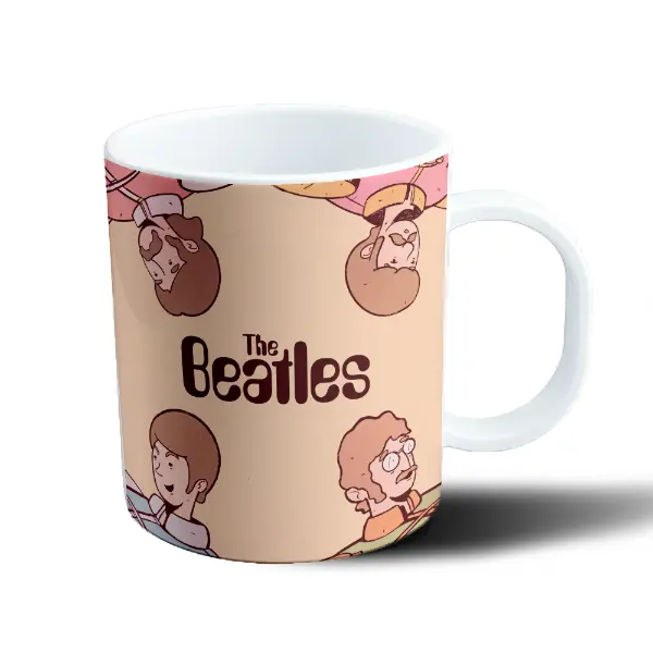 Taza de Plástico The Beatles Cartoon