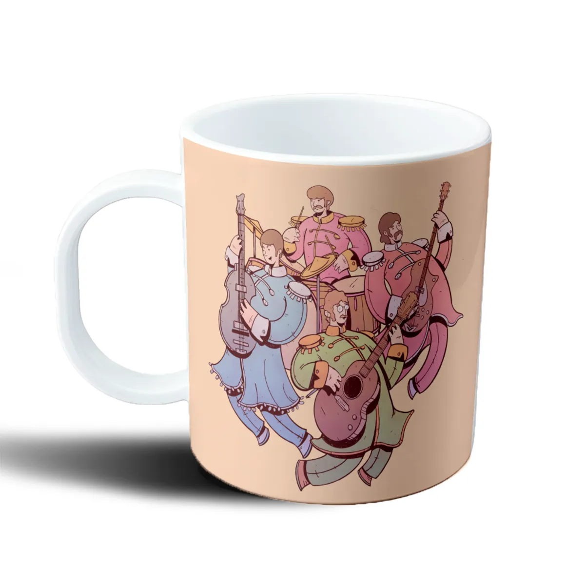Taza de Plástico The Beatles Sgt. Pepper Uniformes Coloridos - vista 2