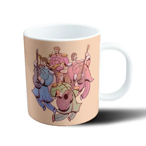 Taza de Plástico The Beatles Sgt. Pepper Uniformes Coloridos
