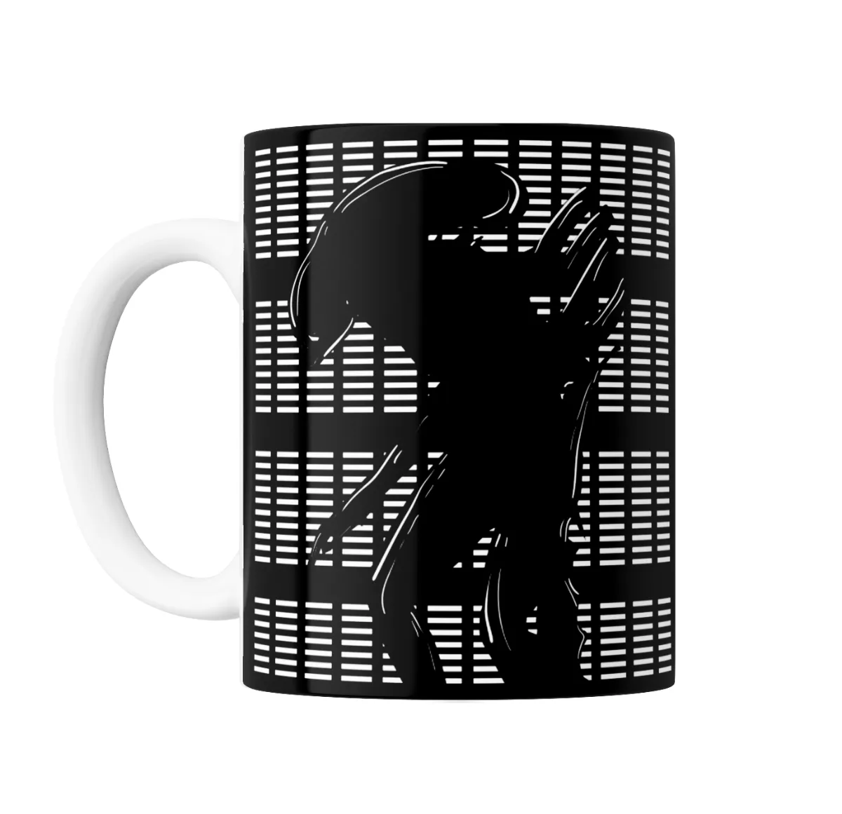 Taza de Cerámica Alien Xenomorfo Perfil Rayas - vista 2