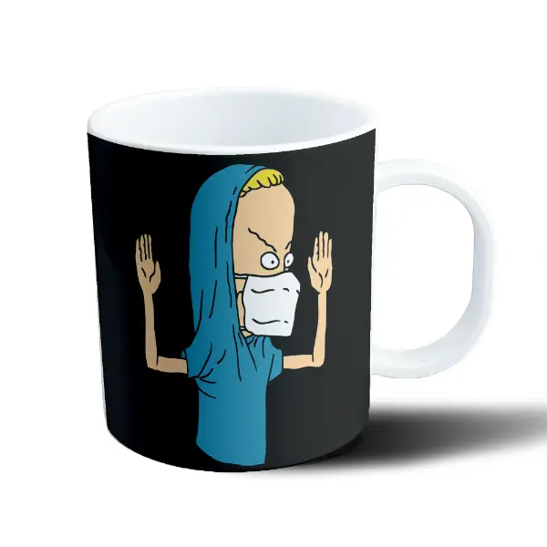 Taza de Plástico Beavis and Butthead Beavis con Barbijo