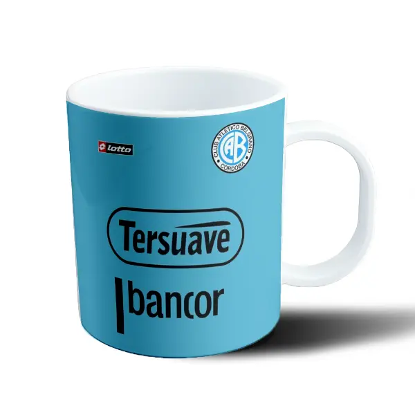 Taza de Plástico Belgrano Camiseta Celeste Tersuave Bancor