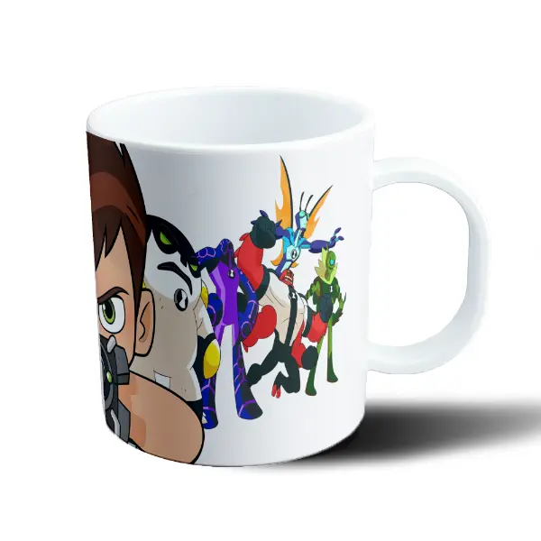 Taza de Plástico Ben 10 Ben Tennyson con Omnitrix y Aliens