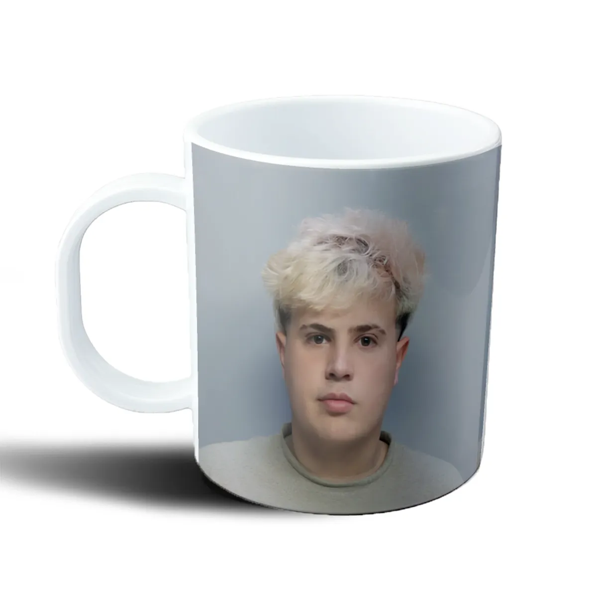 Taza de Plástico Beni Marmol Foto Personalizada - vista 2