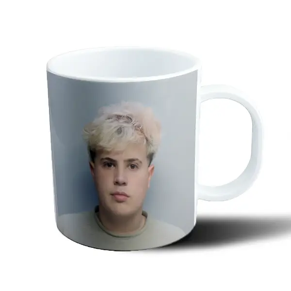 Taza de Plástico Beni Marmol Foto Personalizada