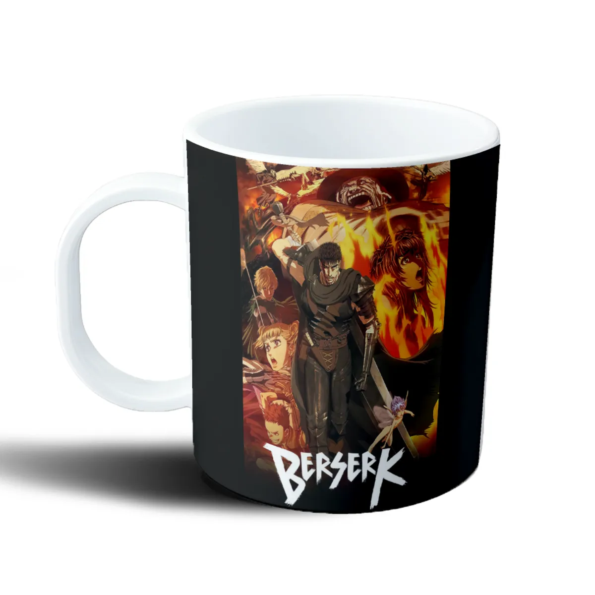 Taza de Plástico Berserk Guts y Casca - vista 2