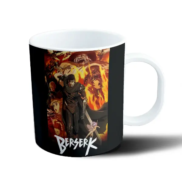 Taza de Plástico Berserk Guts y Casca