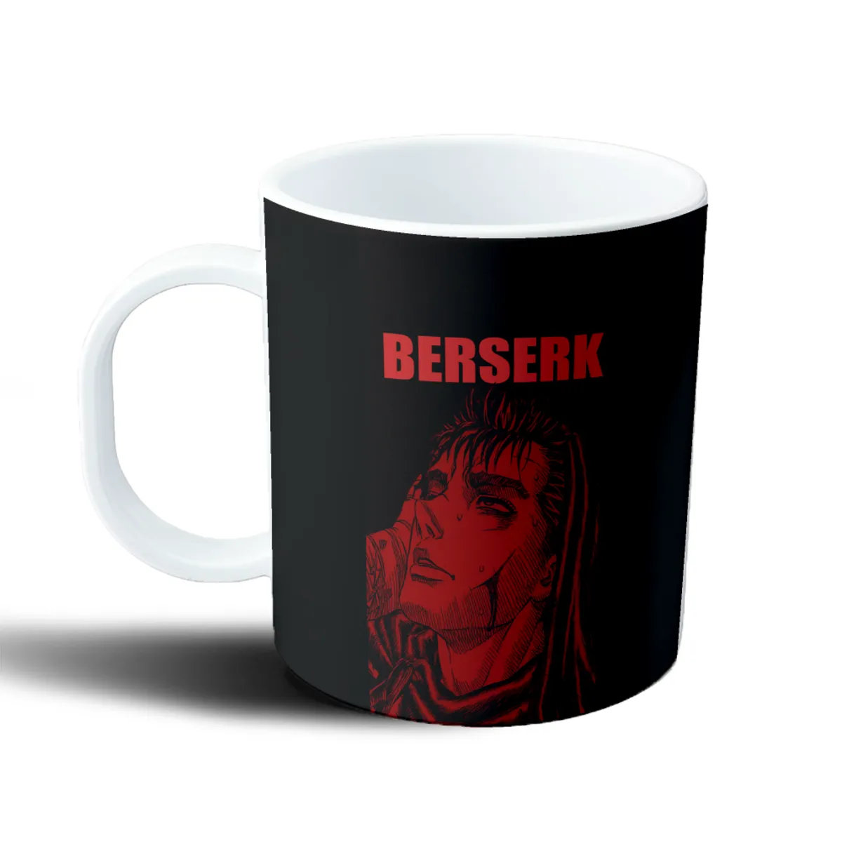Taza de Plástico Berserk Guts Llorando Rojo - vista 2