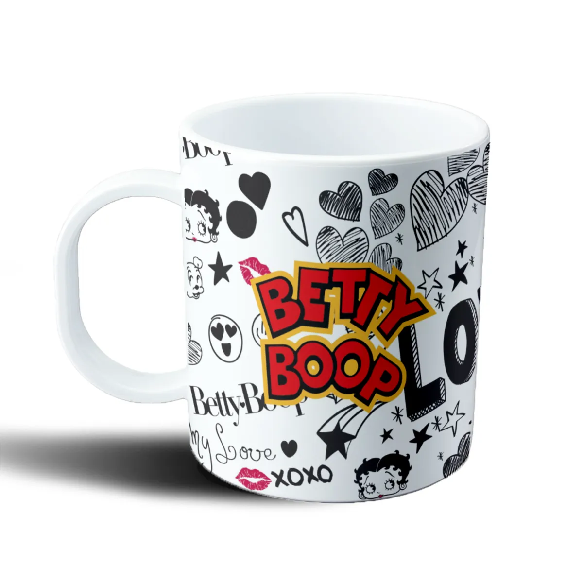 Taza de Plástico Betty Boop Amor y Corazones - vista 2