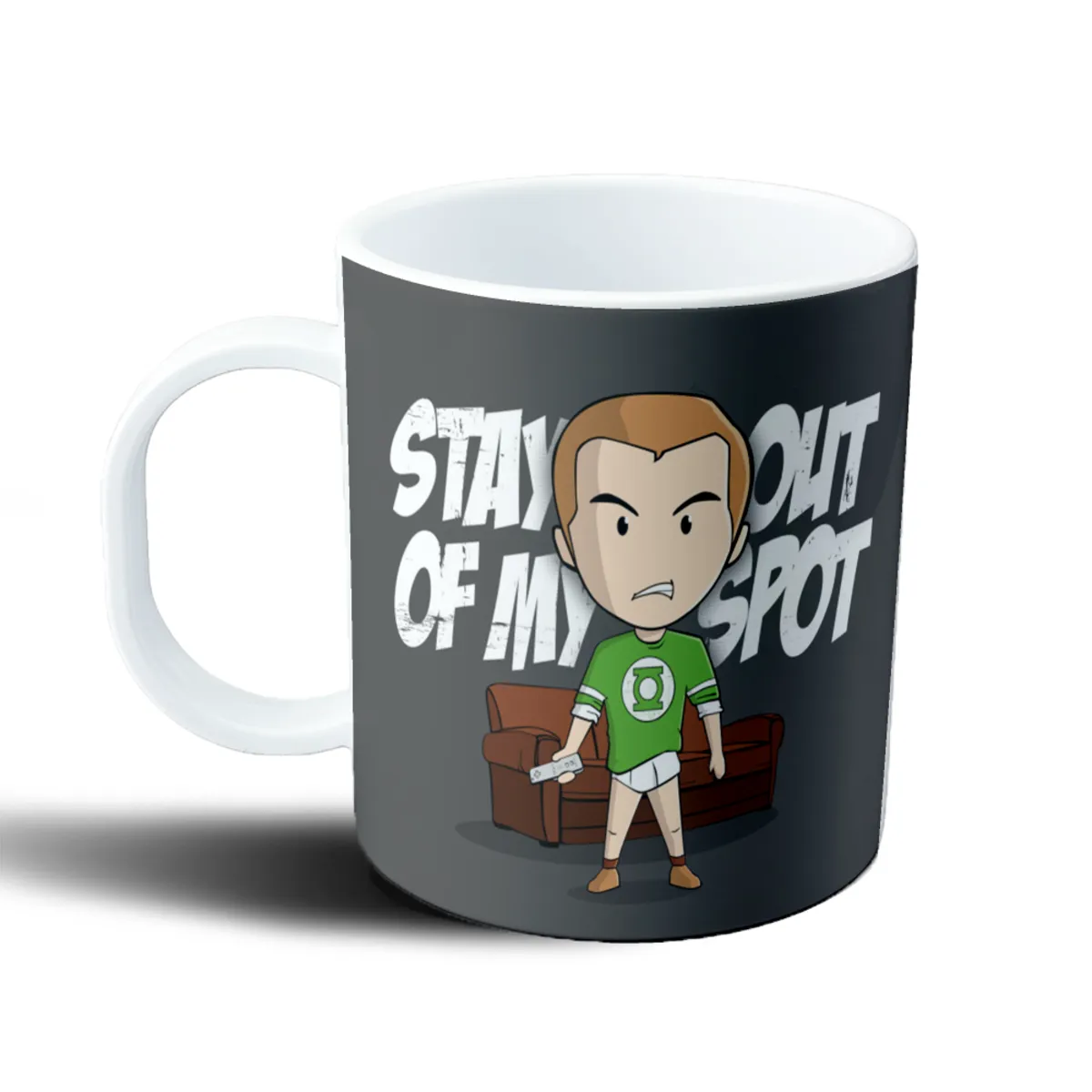 Taza de Plástico Big Bang Theory Sheldon Cooper Stay Out of My Spot - vista 2