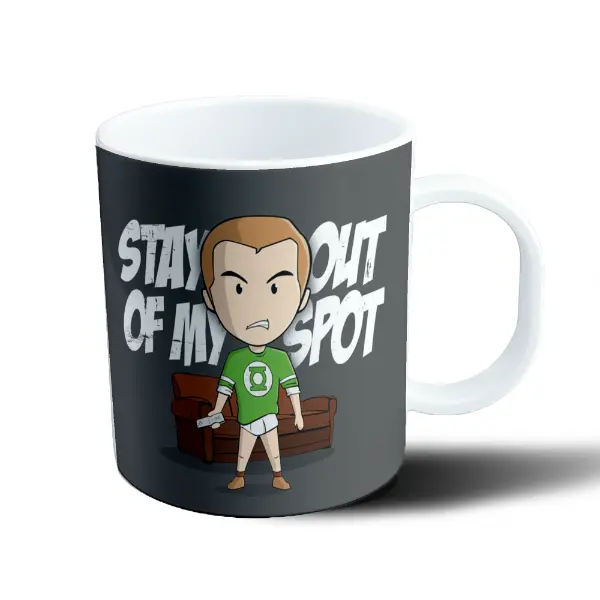 Taza de Plástico Big Bang Theory Sheldon Cooper Stay Out of My Spot