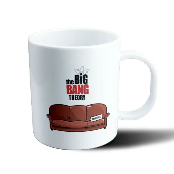 Taza de Plástico Big Bang Theory Sofá Reserved