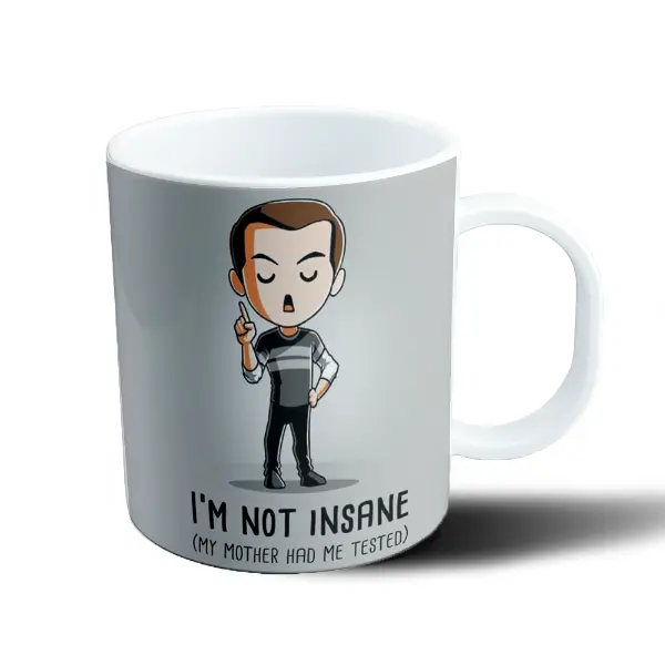 Taza de Plástico Big Bang Theory Sheldon Cooper I'm Not Insane
