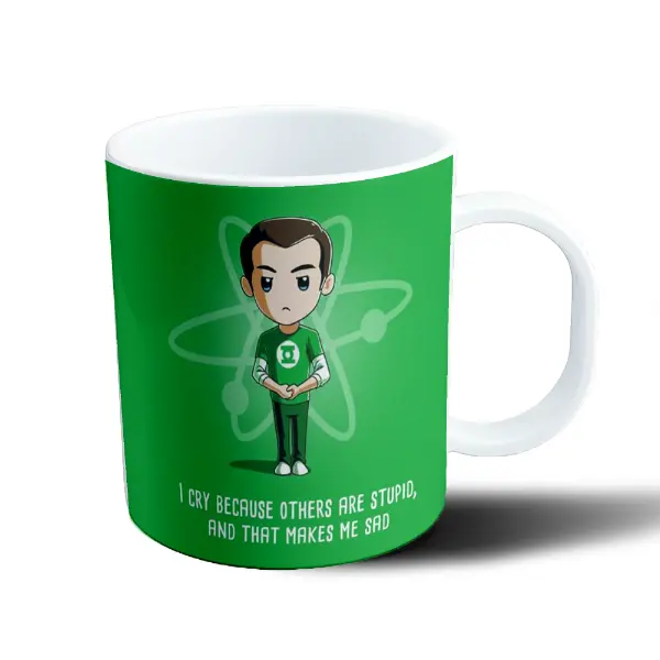 Taza de Plástico Big Bang Theory Sheldon Cooper Chibi