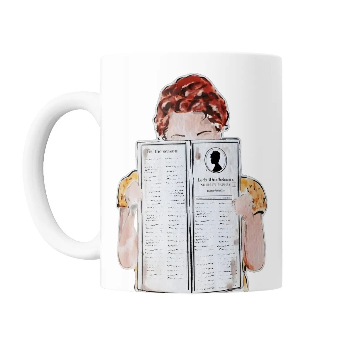 Taza de Cerámica Bridgerton Lady Whistledown Society Papers - vista 2
