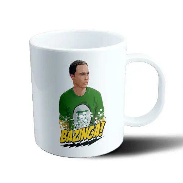 Taza de Plástico Big Bang Theory Sheldon Cooper Bazinga