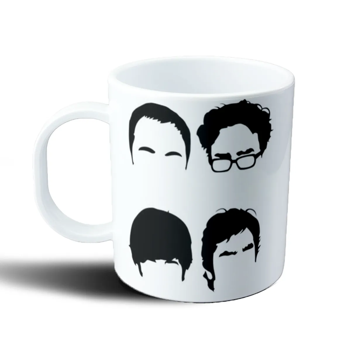 Taza de Plástico Big Bang Theory Siluetas de Personajes - vista 2