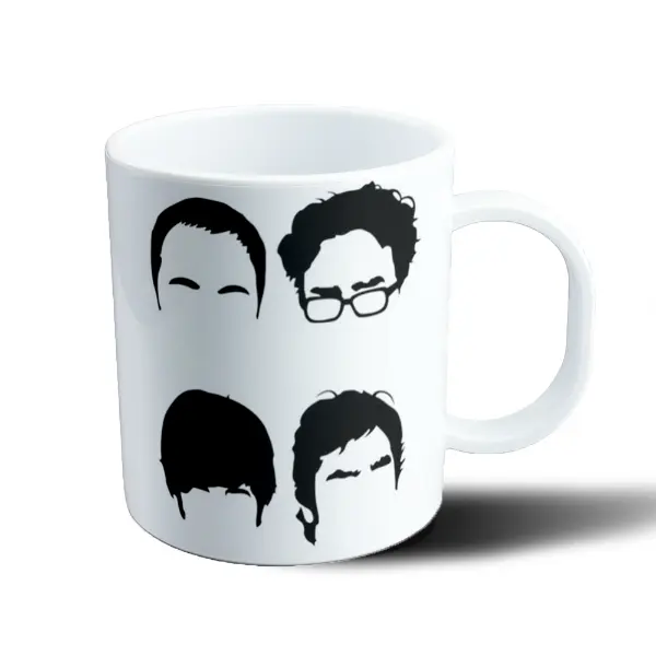 Taza de Plástico Big Bang Theory Siluetas de Personajes