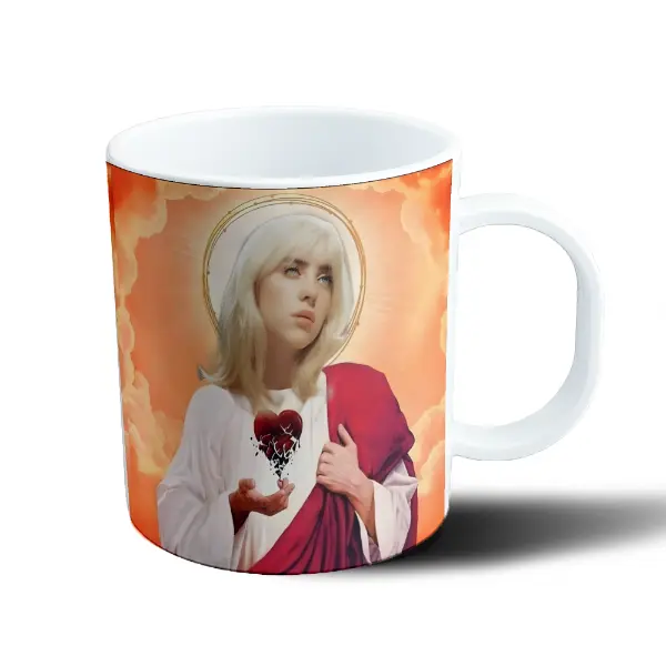 Taza de Plástico Billie Eilish Corazón Roto Aureola