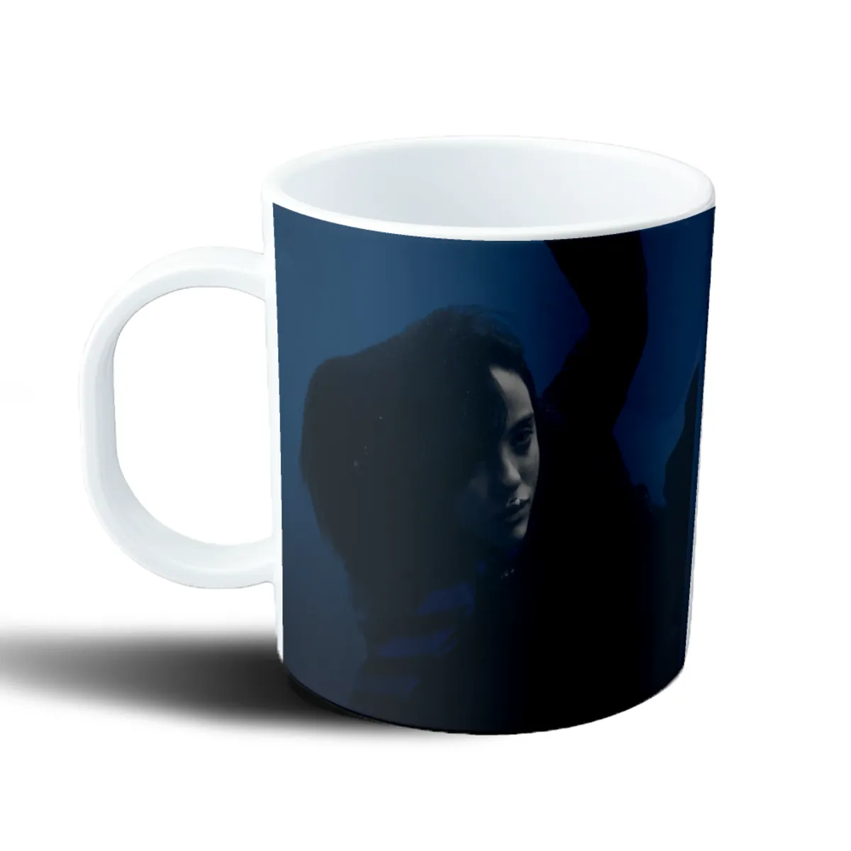 Taza de Plástico Billie Eilish Retrato Azul - vista 2