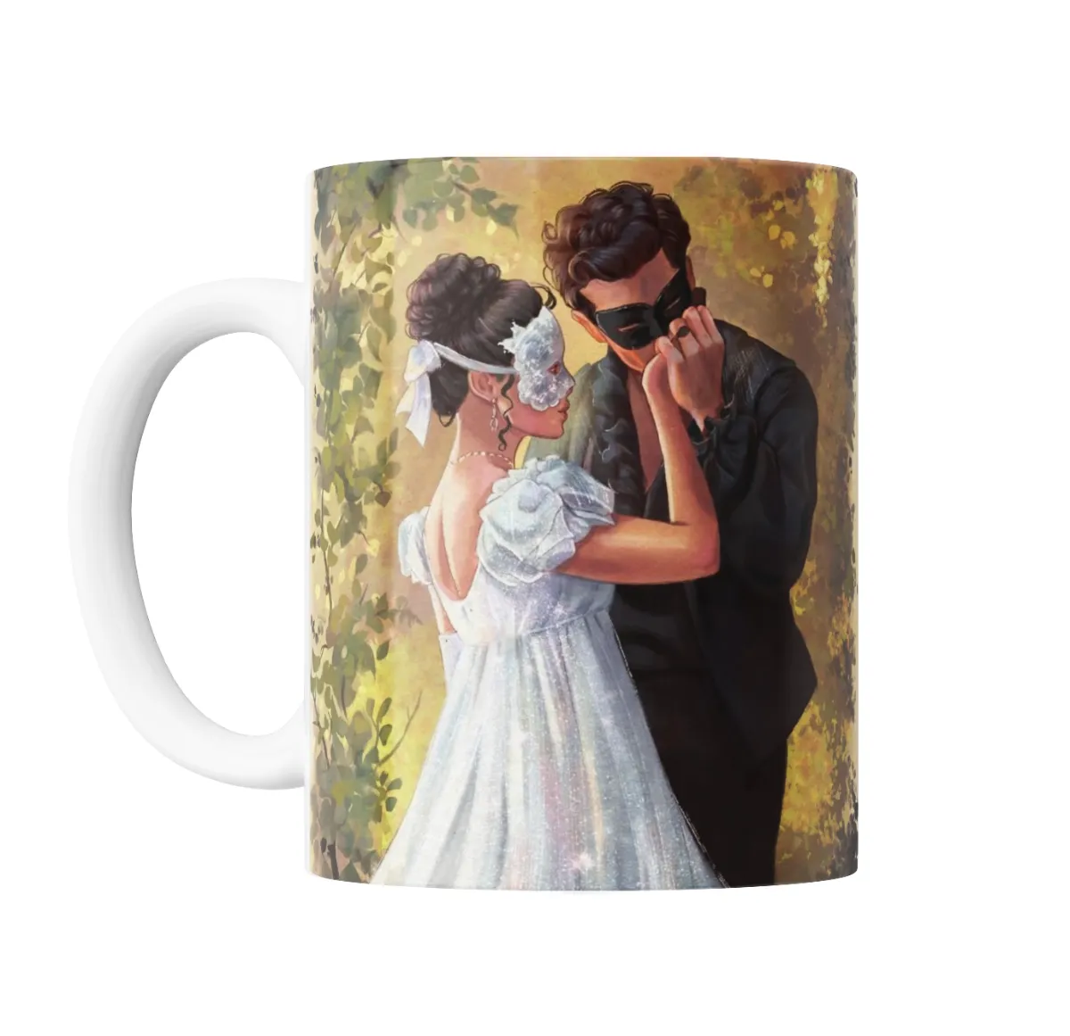 Taza de Cerámica Bridgerton Pareja de Baile con Antifaz - vista 2